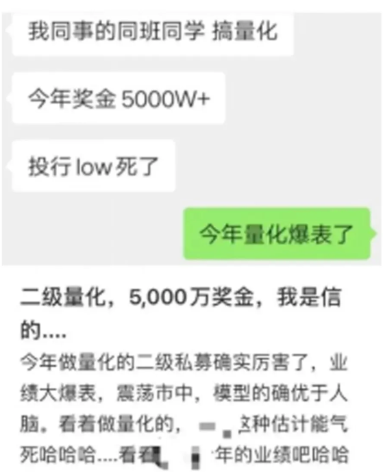 量化私募发了5000万年终奖？机构回应：不足为奇