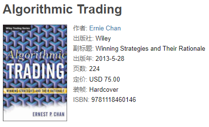 Algorithmic Trading:Winning Strategies and Their Rationale